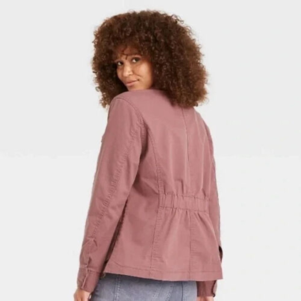 Universal Thread Anorak Jacket, Mauve, Size Xs - image 7